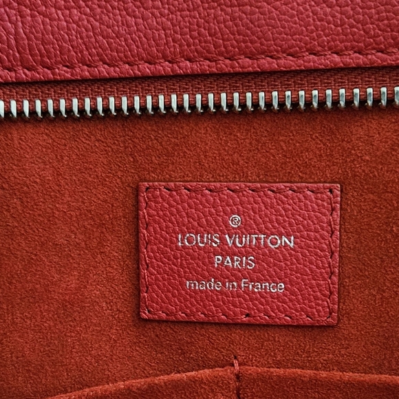Louis Vuitton Red Leather Monogram Capucines Luxury Designer Handbag - Picture 10 of 16